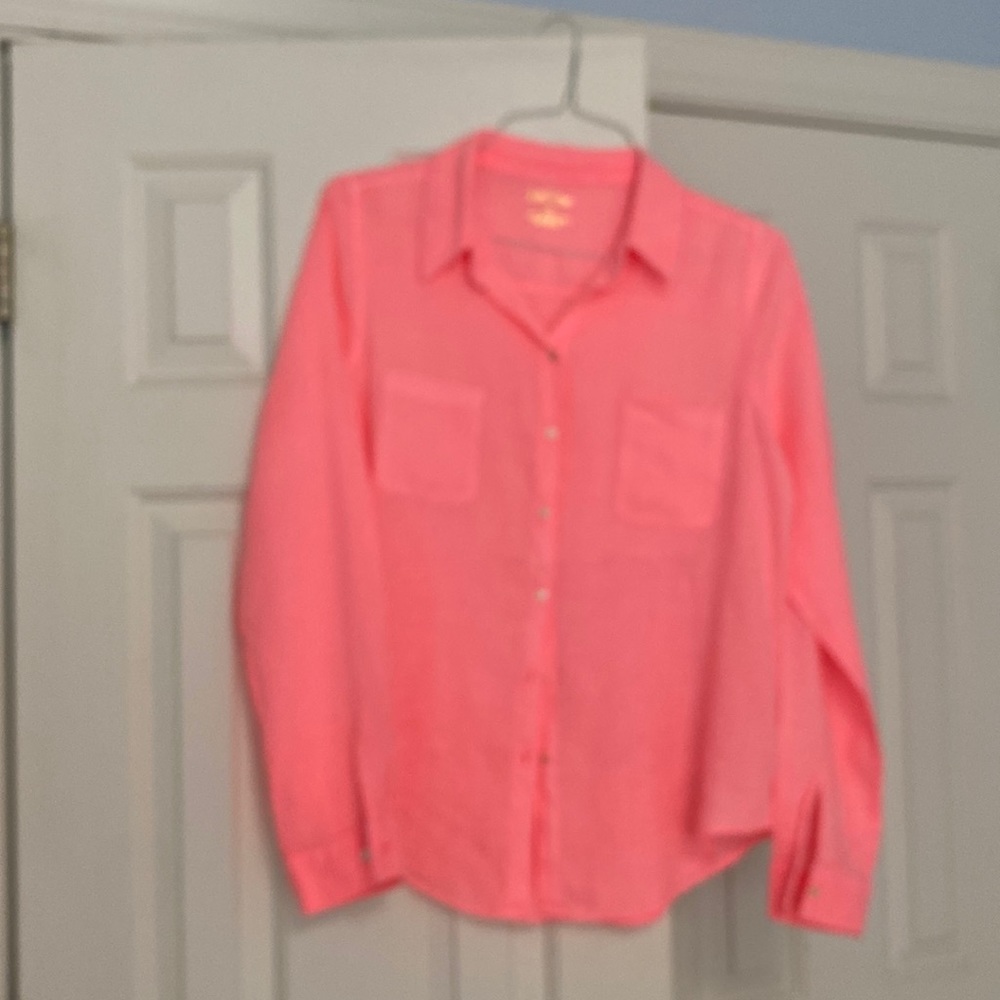 Lily Pulitzer linen blouse